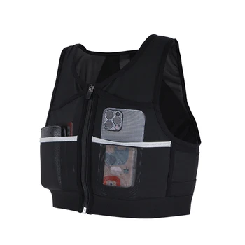 Универсален жилетка, за да се движат по неравен терен, чанти за маратон, Еластична нагрудная чанта за съхранение на неща, Дишаща яке за спорт на открито, малък предмет, Изображение