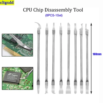 1 комплект инструменти за обслужване на процесора с микросхемой 8 в 1, подходящ за дисекция на дънната платка на мобилния телефон и премахване на лепило Изображение