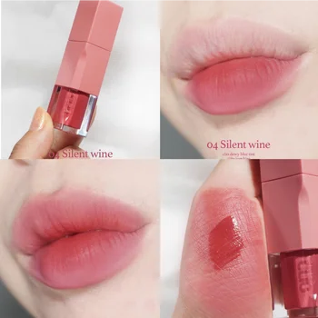 Нова глазура за устни Korea Clio Dewy Blur Оттеночная червило Soft Focus Matte глазура за устни, Водоустойчив устойчив грим, козметика Изображение