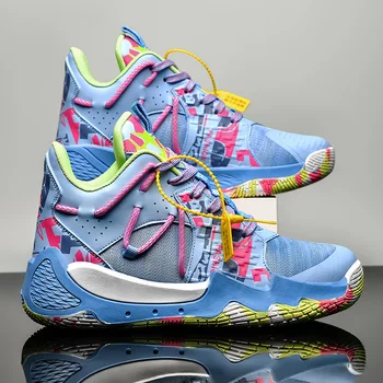 Баскетболни Обувки Дишаща Удобни Спортни Обувки, Спортни Баскетболни Маратонки Мъжки Zapatos De Mujer Tendencia 2023 Изображение